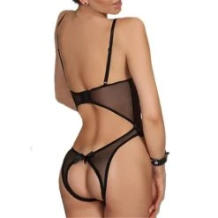 Women's Bodysuits Bodystockings Polyester Black -Deals The Sexy Bra Store jlxuug1639555147137