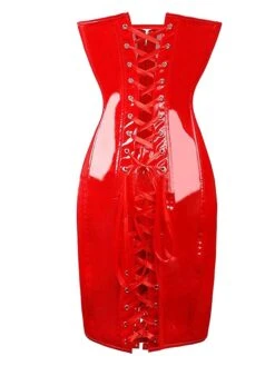 Women's Corset Pure Color Fashion Comfort Party Halloween Street Polyester Breathable Bandeau Sleeveless Backless Fall Winter Black Red -Deals The Sexy Bra Store jrwqns1693295686406