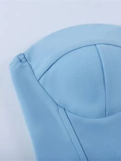 Women's Corset Shapewear Top Pure Color Corsets Street Date Going Out Polyester Breathable Bandeau Sleeveless Backless Summer Spring White Pink -Deals The Sexy Bra Store jxgknd1697074754266