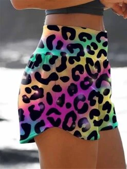 Women's Loungewear Pants Lounge Pants Leopard Skeleton Fashion Casual Comfort Home Daily Vacation Polyester Breathable Short Pant Summer Spring Black White -Deals The Sexy Bra Store jywskt1679973762029