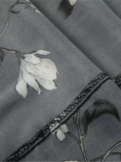 Women's Pajamas Bathrobe Robes Gown Flower Fashion Casual Comfort Home Daily Bed Satin Breathable V Wire Long Sleeve Summer Spring Black -Deals The Sexy Bra Store karibs1679049386221