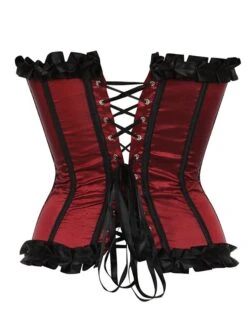 Corset Women's Corsets Halloween Wedding Party Party & Evening Club Black White Pink Comfortable Overbust Corset Hook & Eye Lace Up Backless Tummy Control Push Up Stripe All Seasons -Deals The Sexy Bra Store kbzfrj1640852404022