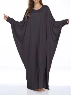 Women's Pajamas Nightgown Dress Pure Color Simple Casual Soft Home Daily Bed Polyester Breathable Crew Neck Long Sleeve Summer Spring Black Yellow -Deals The Sexy Bra Store kcecvv1678098672260