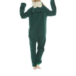 Women's Onesie Pajama Cartoon Casual Oversized Soft Home Daily Bed Polar Fleece Warm Breathable Hoodie Long Sleeve Button Fall Winter Green -Deals The Sexy Bra Store kjnrwy1689581333169