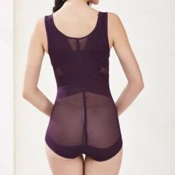 Corset Women's Bodysuits Shapewears Home Office Christmas Bed Plus Size Black Purple Apricot Sport Seamless Sexy Buckle Seamed Criss Cross Classic Tummy Control Solid Color Pure Color Summer Spring -Deals The Sexy Bra Store kltoro1656667962591