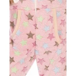 Women's Pajamas Jumpsuit Star Warm Fashion Casual Home Daily Bed Polyester Breathable Hoodie Long Sleeve Pocket Fall Winter Pink -Deals The Sexy Bra Store kylvpb1692348356263