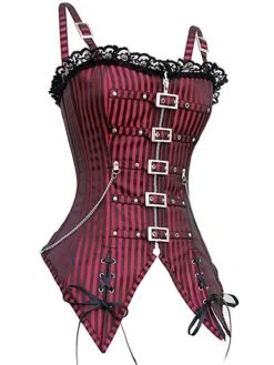 Women's Plus Size Corsets Halloween Waist Trainer Body Shaper Pure Color Sport Simple Casual Daily Going Out Polyester Breathable Sleeveless Summer Spring Black Red -Deals The Sexy Bra Store kywxiz1691133287731