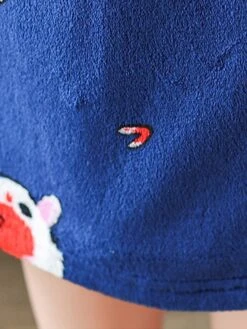 Women's Pajamas Robe Robes Gown Animal Warm Fashion Casual Home Daily Bed Flannel Warm Breathable V Wire Long Sleeve Robe Top Pocket Belt Included Fall Winter Dark Blue -Deals The Sexy Bra Store lfmfdg1693467428741