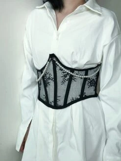 Corset Women's Corset Tops Sexy Underbust Corset Retro Embroidery Lace Lace Flower Buckle Lace Up Polyester Prom Birthday Party Party & Evening Spring & Summer Fall & Winter All Seasons White Black 27 Corset Women's Corset Tops Sexy Underbust Corset Retro Embroidery Lace Lace Flower Buckle Lace Up Polyester Prom Birthday Party Party & Evening Spring & Summer Fall & Winter All Seasons White Black -Deals The Sexy Bra Store lfmwjg1637158117168