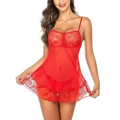 Women's Babydoll & Slips Suits Chemises & Negligees Jacquard Solid Colored Spandex Strap Mesh Lace Spring Summer Green White / Hook & Eye / Erotic -Deals The Sexy Bra Store lghghb1639472300565