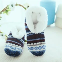 Women's Christmas Socks Snowflake Casual Comfort Home Fleece Warm Fall Winter Black Red -Deals The Sexy Bra Store lgmyah1690959819500