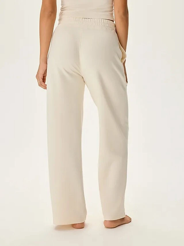 Women's Long Johns Pajama Pant Pure Color Warm Fashion Home Street Daily Cotton Comfort Pocket Elastic Waist Fall Winter Milky Black 7 Women's Long Johns Pajama Pant Pure Color Warm Fashion Home Street Daily Cotton Comfort Pocket Elastic Waist Fall Winter Milky Black - Image 7