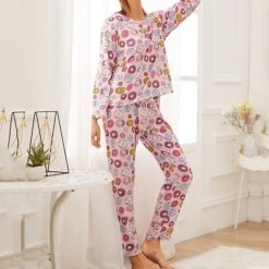 Women's Pajamas Sets Nighty Pjs 2 Pieces Animal Cartoon Fashion Comfort Sweet Home Daily Bed Polyester Breathable Gift Crew Neck Long Sleeve T Shirt Tee Pant Elastic Waist Fall Spring Blue Pink 21 Women's Pajamas Sets Nighty Pjs 2 Pieces Animal Cartoon Fashion Comfort Sweet Home Daily Bed Polyester Breathable Gift Crew Neck Long Sleeve T Shirt Tee Pant Elastic Waist Fall Spring Blue Pink -Deals The Sexy Bra Store ligojv1638862773760