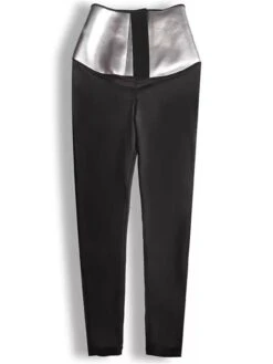 Women's Shapewear Waist Compressor Pure Color Sport Casual Comfort Home Daily Going Out Polyester Breathable Summer Spring Blue Buttoned Three-quarter Pants Silver Buttoned Cropped Trousers -Deals The Sexy Bra Store lixmrb1696923343099