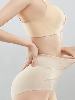 Corset Women's Control Panties Thigh Slimmers Shapewears Office Running Gym Yoga Black Beige Sport Sexy Breathable Lace Up Tummy Control Push Up Basic Pure Color All Seasons -Deals The Sexy Bra Store lkhbgu1634720501766