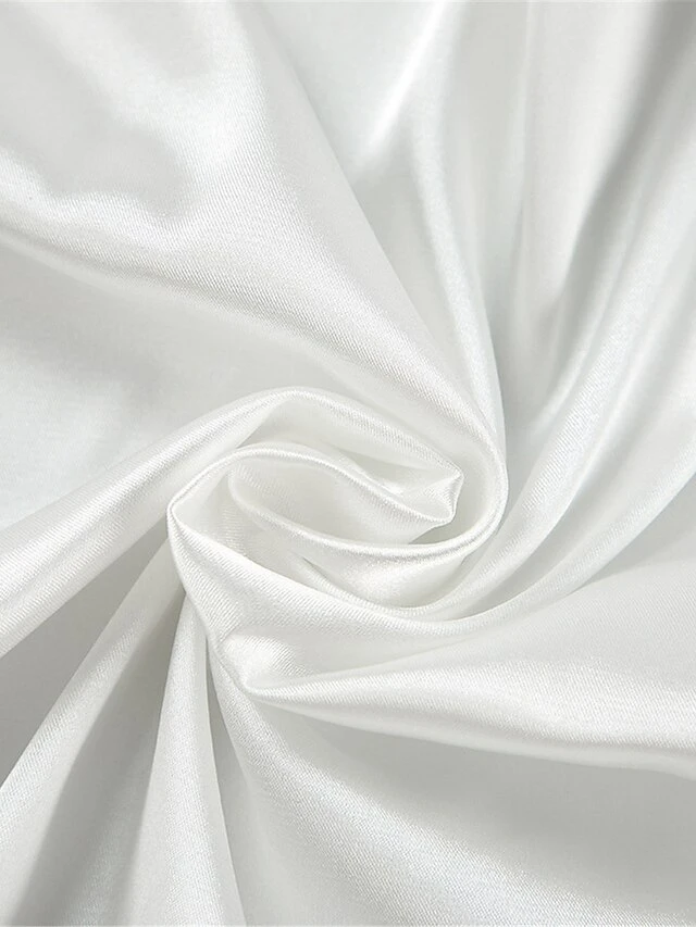 Women's Pajamas Bathrobe Robes Gown Pure Color Simple Casual Comfort Wedding Party Satin Breathable V Wire Long Sleeve Feather Fall Winter White 9 Women's Pajamas Bathrobe Robes Gown Pure Color Simple Casual Comfort Wedding Party Satin Breathable V Wire Long Sleeve Feather Fall Winter White - Image 9