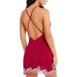 Women‘s Gift Pajamas Nightgown Sets Home Party Daily Criss Cross Mesh Lace Jacquard Embroidered Spandex Satin Casual Soft Summer Deep V Hook & Eye / Strap / Strap 11 Women‘s Gift Pajamas Nightgown Sets Home Party Daily Criss Cross Mesh Lace Jacquard Embroidered Spandex Satin Casual Soft Summer Deep V Hook & Eye / Strap / Strap -Deals The Sexy Bra Store lrgcne1594728058250