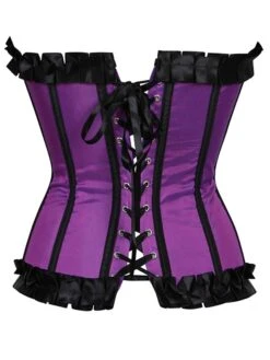 Corset Women's Corsets Halloween Wedding Party Party & Evening Club Black White Pink Comfortable Overbust Corset Hook & Eye Lace Up Backless Tummy Control Push Up Stripe All Seasons -Deals The Sexy Bra Store lrpmvt1640852408870