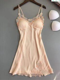 Women's Pajamas Nightgown Dress Pure Color Simple Casual Soft Home Daily Bed Satin Breathable Straps Sleeveless Backless Summer Spring Silver Black 10 Women's Pajamas Nightgown Dress Pure Color Simple Casual Soft Home Daily Bed Satin Breathable Straps Sleeveless Backless Summer Spring Silver Black -Deals The Sexy Bra Store lrxopa1677484747333