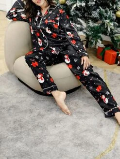 Women's Christmas Pajamas Sets Snowman Snowflake Fashion Casual Home Xmas Daily Polyester Breathable Lapel Long Sleeve Shirt Pant Button Summer Spring SnowmanM-70 16 Women's Christmas Pajamas Sets Snowman Snowflake Fashion Casual Home Xmas Daily Polyester Breathable Lapel Long Sleeve Shirt Pant Button Summer Spring SnowmanM-70 -Deals The Sexy Bra Store lvyikg1693467387205