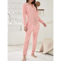 Women's Onesie Pajama Elk Warm Casual Christmas Daily Flannel Hoodie Long Sleeve Fall Winter Pink 6 Women's Onesie Pajama Elk Warm Casual Christmas Daily Flannel Hoodie Long Sleeve Fall Winter Pink -Deals The Sexy Bra Store lxdujl1694766970895