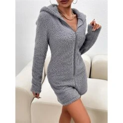 Women's Hooded Teddy Romper Pajamas Solid Warm Fashion Simple Street Daily Vacation Hoodie Long Sleeve Fall Winter Black Purple 21 Women's Hooded Teddy Romper Pajamas Solid Warm Fashion Simple Street Daily Vacation Hoodie Long Sleeve Fall Winter Black Purple -Deals The Sexy Bra Store lxpefw1695798621895
