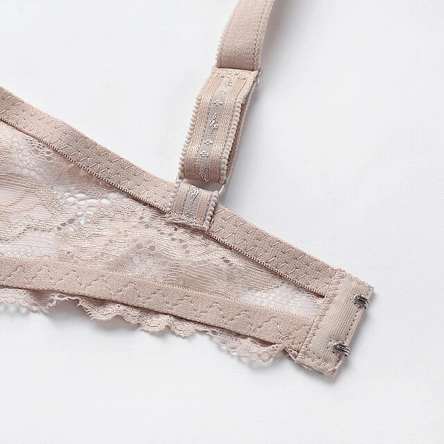 Female Luxury Lace Plus Size Gathered Bra Solid Color Push Up Fashion Sexy Thin Breathable Bra 9 Female Luxury Lace Plus Size Gathered Bra Solid Color Push Up Fashion Sexy Thin Breathable Bra - Image 9