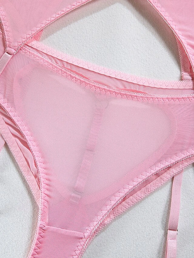 Women's Sexy Lingerie Sets 3 Pieces Pure Color Lovers Hot Undergarments Home Bed Valentine's Day Polyester Breathable Straps Sleeveless Backless Summer Spring Black White 9 Women's Sexy Lingerie Sets 3 Pieces Pure Color Lovers Hot Undergarments Home Bed Valentine's Day Polyester Breathable Straps Sleeveless Backless Summer Spring Black White - Image 9