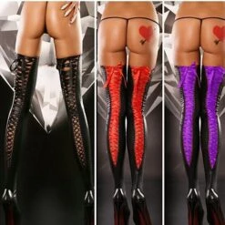 Women's Stockings 1 Pair Solid Colored Fashion Sexy Xmas Wedding Party Christmas Summer Spring Black Red 11 Women's Stockings 1 Pair Solid Colored Fashion Sexy Xmas Wedding Party Christmas Summer Spring Black Red -Deals The Sexy Bra Store mdwprv1642407357307