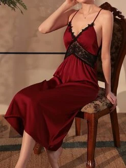 Women's Pajamas Nightgown Nightshirt Dress Pure Color Simple Casual Comfort Home Daily Bed Ice Silk Breathable Straps Sleeveless Backless Fall Winter Black White 12 Women's Pajamas Nightgown Nightshirt Dress Pure Color Simple Casual Comfort Home Daily Bed Ice Silk Breathable Straps Sleeveless Backless Fall Winter Black White -Deals The Sexy Bra Store mfphwq1697074768052