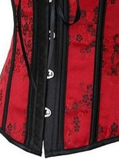 Corset Women's Corsets Trachtenmieder Xmas Halloween Party & Evening Valentine's Day Club Red Country Bavarian Comfortable Hook & Eye Lace Up Lace Up Backless Tummy Control Flower Summer Spring -Deals The Sexy Bra Store mghkha1645177918136