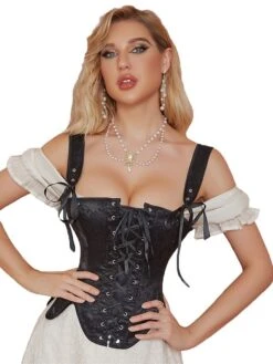 Women's Corsets Halloween Waist Trainer Body Shaper Flower Fashion Retro Hot Party Carnival Polyester Breathable Straps Sleeveless Strap Top Adjustable Summer Spring Black 9 Women's Corsets Halloween Waist Trainer Body Shaper Flower Fashion Retro Hot Party Carnival Polyester Breathable Straps Sleeveless Strap Top Adjustable Summer Spring Black -Deals The Sexy Bra Store mltcpd1691411953774