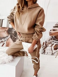 Women's Loungewear Nighty Sets 2 Pieces Pure Color Sport Simple Comfort Home Daily Gyms Polyester Warm Hoodie Long Sleeve Hoodie Pant Pocket Hoodie Fall Winter Pink Khaki 10 Women's Loungewear Nighty Sets 2 Pieces Pure Color Sport Simple Comfort Home Daily Gyms Polyester Warm Hoodie Long Sleeve Hoodie Pant Pocket Hoodie Fall Winter Pink Khaki -Deals The Sexy Bra Store mmrwgx1663726315255