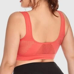 Curve Plus Size Backless Hole Solid Color Casual U Neck Fall Winter Wireless Bras Full Coverage Bra Watermelon Red Bean Paste Purple Black Big Size L XL 2XL 3XL 4XL -Deals The Sexy Bra Store mpcznn1660284065034