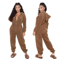 Women's Flannel Onesies Pajama For Adult Jumpsuits Nighty Pure Color Simple Comfort Party Home ChristmasWarm Gift Hoodie Long Sleeve Fall Winter Black 37 Women's Flannel Onesies Pajama For Adult Jumpsuits Nighty Pure Color Simple Comfort Party Home ChristmasWarm Gift Hoodie Long Sleeve Fall Winter Black -Deals The Sexy Bra Store mrpqrp1639475937957