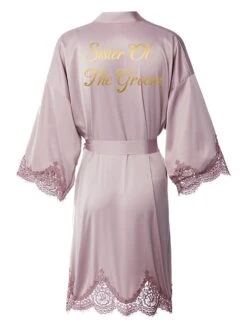 Women's Bathrobe Robes Gown Sleep Shirt Letter Fashion Casual Comfort Wedding Party Satin Breathable V Wire Fall Winter White Bride Sage Bridesmaid -Deals The Sexy Bra Store mwukxx1692779768793