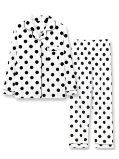 Women's Pajamas Pajama Top And Pant Sets Bear Dot Fashion Casual Soft Home Daily Bed Polyester Breathable Lapel Short Sleeve Shirt Pant Button Pocket Summer Spring Light Pink White Powder 10 Women's Pajamas Pajama Top And Pant Sets Bear Dot Fashion Casual Soft Home Daily Bed Polyester Breathable Lapel Short Sleeve Shirt Pant Button Pocket Summer Spring Light Pink White Powder -Deals The Sexy Bra Store myoqtp1683534045146