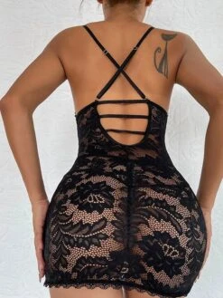 Women's Sexy Lingerie Chemises & Negligees Pure Color Hot Comfort Sweet Home Bed Valentine's Day Polyester Breathable V Wire Sleeveless Summer Spring Black -Deals The Sexy Bra Store myqeft1689149535344