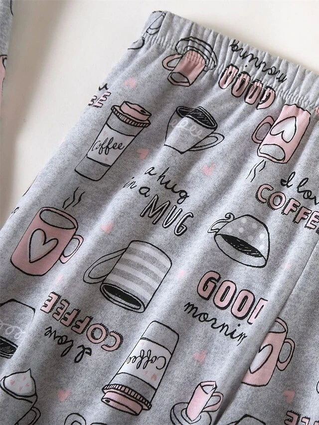 Women's Pajamas Pajama Top And Pant Sets Cat Butterfly Casual Comfort Sweet Home Daily Bed Cotton Breathable V Wire Short Sleeve T Shirt Tee Pant Elastic Waist Summer Spring Pink Blue 20 Women's Pajamas Pajama Top And Pant Sets Cat Butterfly Casual Comfort Sweet Home Daily Bed Cotton Breathable V Wire Short Sleeve T Shirt Tee Pant Elastic Waist Summer Spring Pink Blue - Image 20