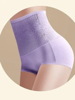 Women's Panties Waist Trainer Pure Color Undergarments Comfort Home Daily Bed Polyester Breathable Elastic Waist Summer Spring Lotus Pink Black -Deals The Sexy Bra Store nhijwu1697074768045