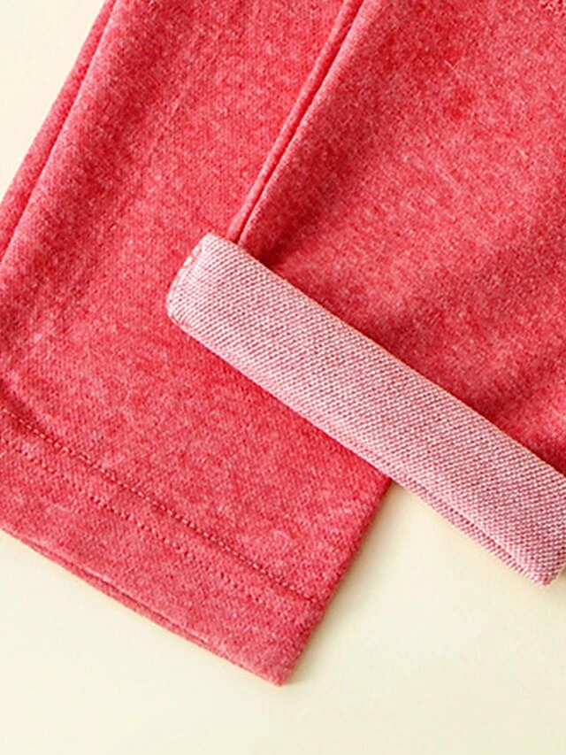 Women's Thermal Lounge Pants Pure Color Simple Casual Comfort Home Daily Bed Cotton Warm Breathable Fall Winter Pink Red 10 Women's Thermal Lounge Pants Pure Color Simple Casual Comfort Home Daily Bed Cotton Warm Breathable Fall Winter Pink Red - Image 10