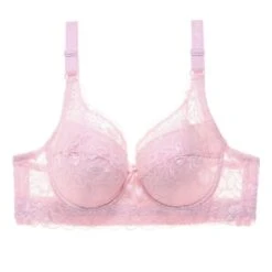 Women's Push Up Bras 3/4 Cup Lace Pure Color Hook & Eye Daily Wear POLY 1PC White Black / Plus Size / Plus Size -Deals The Sexy Bra Store nhsnvu1617265451259