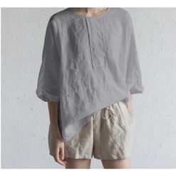 Women's Plus Size Pajamas Top Nighty Pjs Pure Color Simple Comfort Party Home Christmas Polyester Gift Spring Summer Blue Khaki / Seamed 11 Women's Plus Size Pajamas Top Nighty Pjs Pure Color Simple Comfort Party Home Christmas Polyester Gift Spring Summer Blue Khaki / Seamed -Deals The Sexy Bra Store nliqqp1622632815661