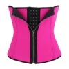 Corset Women's Waist Trainer Shapewears Office Running Gym Yoga Plus Size Black Blue Purple Sport Breathable Zipper Hook & Eye Tummy Control Push Up Front Close Solid Color Summer Spring Fall