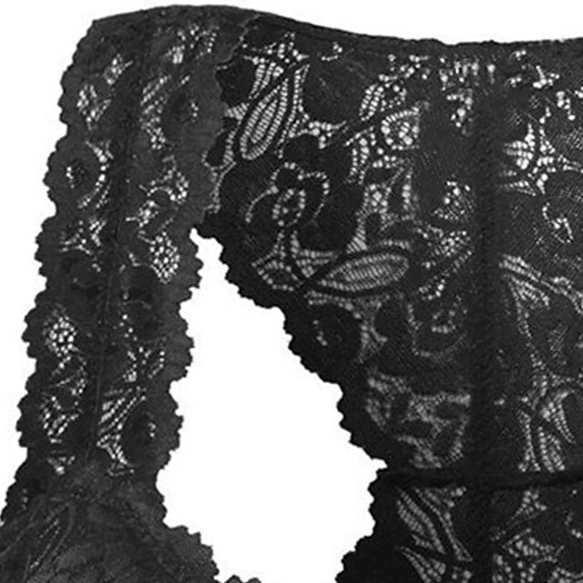 Women's Wireless Bras Fixed Straps Full Coverage V Neck Breathable Lace Pure Color Pull-On Closure Date Casual Daily Nylon Sexy 1PC Black / Bras & Bralettes / 1 PC 3 Women's Wireless Bras Fixed Straps Full Coverage V Neck Breathable Lace Pure Color Pull-On Closure Date Casual Daily Nylon Sexy 1PC Black / Bras & Bralettes / 1 PC - Image 3