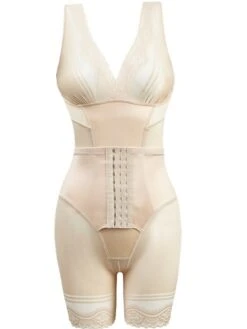 Corset Women's Bodysuits Shapewears Office Christmas Halloween Wedding Party Plus Size Black Beige Sport Seamless Sexy Hook & Eye Classic Tummy Control Push Up Pure Color Fashion Summer Spring Fall -Deals The Sexy Bra Store nuvnso1622687853772