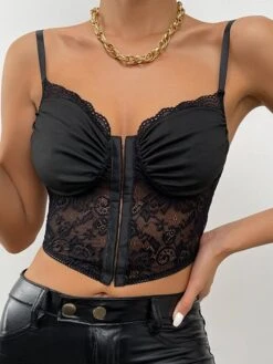 Corset Women's Corset Tops Prom Party & Evening Club Black Sexy Overbust Corset Buckle Lace Tummy Control Lace Summer Spring 10 Corset Women's Corset Tops Prom Party & Evening Club Black Sexy Overbust Corset Buckle Lace Tummy Control Lace Summer Spring -Deals The Sexy Bra Store nynvgr1643276140228