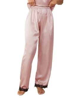 Women's Pajamas Pants Pajama Pant Pure Color Casual Comfort Soft Home Daily Bed Satin Breathable Spring Summer Lotus Pink Red 7 Women's Pajamas Pants Pajama Pant Pure Color Casual Comfort Soft Home Daily Bed Satin Breathable Spring Summer Lotus Pink Red -Deals The Sexy Bra Store nzckei1673595365407