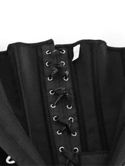 Women's Corsets Tummy Control Halloween Party & Evening Club Black Sexy Breathable Comfortable Hook & Eye Lace Up Push Up Tie Back Pure Color Fall Winter -Deals The Sexy Bra Store obnnbt1658227907040