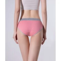 Women's Plus Size Basic Vacation Pure Color Shaping Panty Stretchy High Waist Cotton 5 Pieces Green M -Deals The Sexy Bra Store ocmjes1634904756552